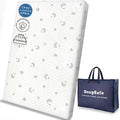 SnugSafe Pack and Play Mattress Pad (38"x26"x1.8") with Carry Bag, Waterproof Pack n Play Mattresses Pad with Soft Anti-Slip Washable Breathable Cover, Portable Playpen Mattress, 1.8" Thick